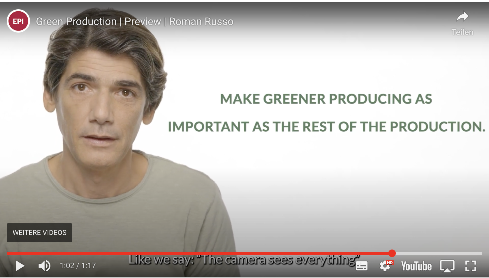 Trailer – Erich Pommer Institut -EPI-Online Course Sustainable Production
